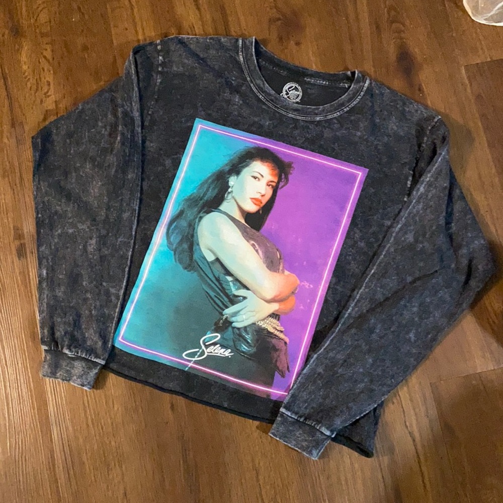 SELENA long sleeve crop top